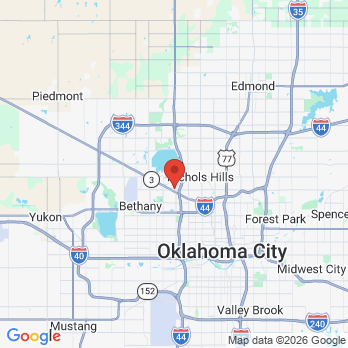Map to Oklahoma Endodontics office in Oklahoma City, OK