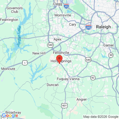 Map to  office in Holly Springs, NC