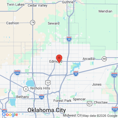 Map to  office in Edmond, OK