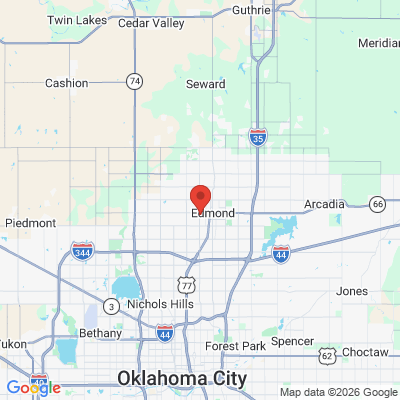 Map to  office in Edmond, OK