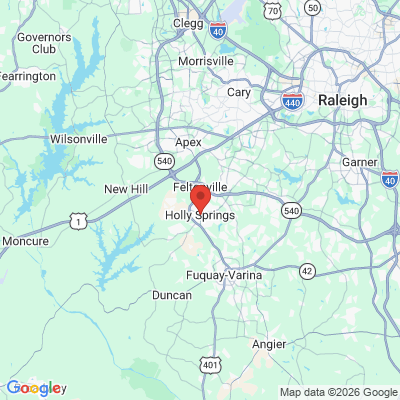Map to  office in Holly Springs, NC