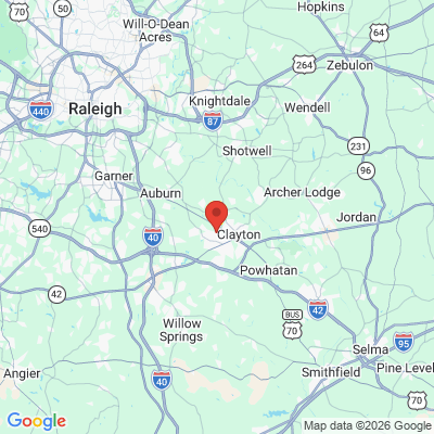 Map to  office in Clayton, NC