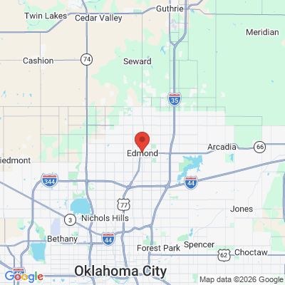Map to  office in Edmond, OK