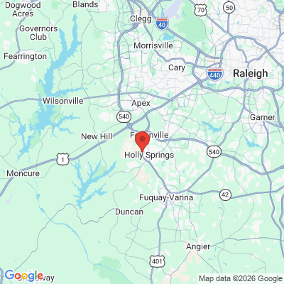 Map to  office in Holly Springs, NC