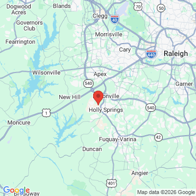 Map to  office in Carolina Orthodontics And Children's Dentistry
