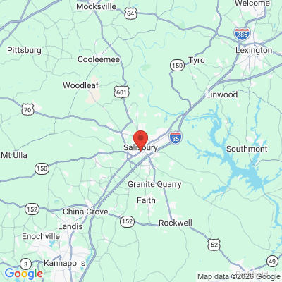 Map to  office in Salisbury, NC