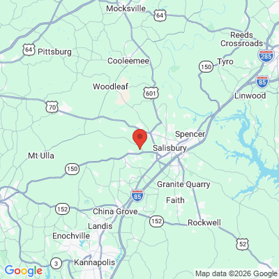 Map to  office in Salisbury, NC