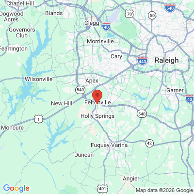 Map to  office in Holly Springs, NC