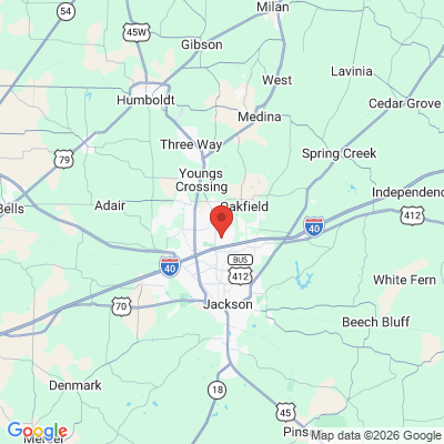 Map to  office in Jackson, TN