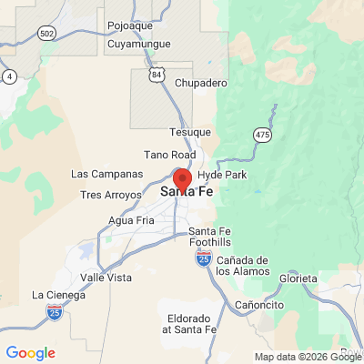 Map to  office in Santa Fe, NM