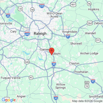 Map to  office in Garner, NC
