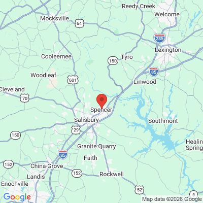 Map to  office in Spencer, NC