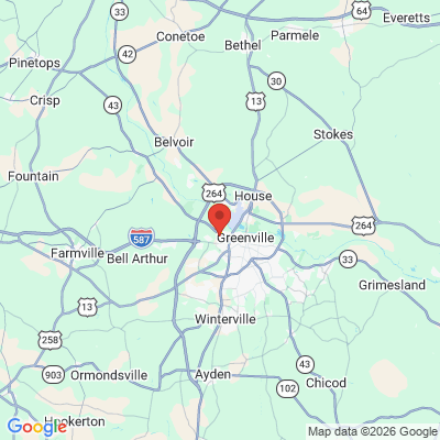 Map to  office in Greenville, NC