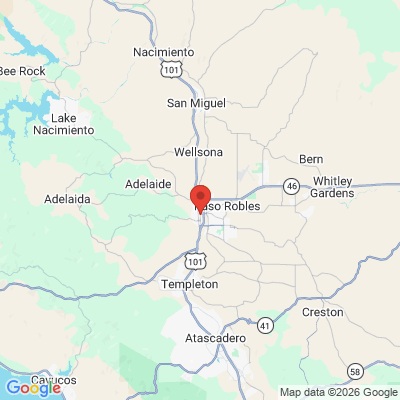 Map to  office in Paso Robles, CA