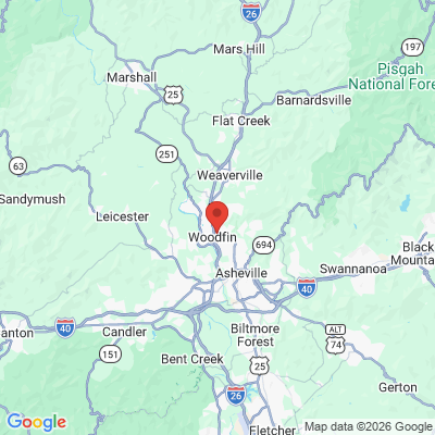 Map to  office in Asheville, NC