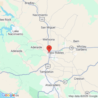 Map to  office in Paso Robles, CA