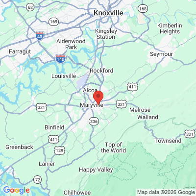 Map to  office in Maryville, TN