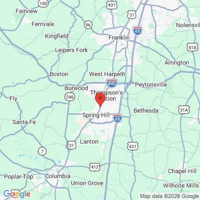 Map to  office in Spring Hill, TN