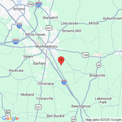 Map to  office in Murfreesboro, TN