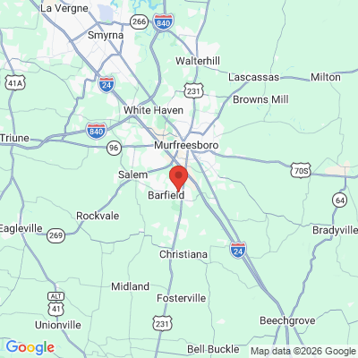 Map to  office in Murfreesboro, TN