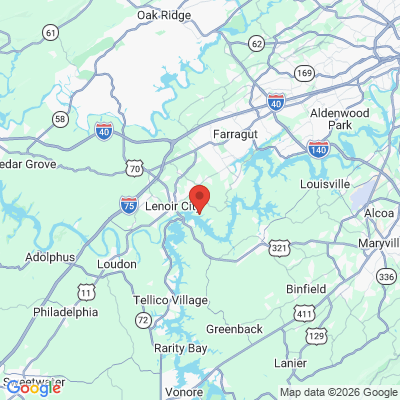 Map to  office in Lenoir City, TN
