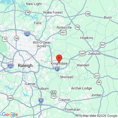Map to  office in Knightdale, NC