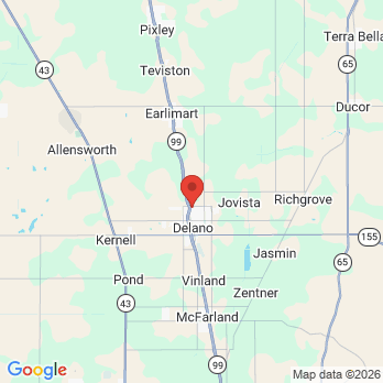 Map to Comprehensive dentistry office in Delano, CA