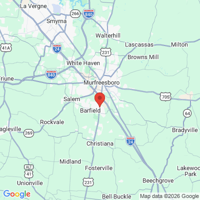 Map to  office in Murfreesboro, TN