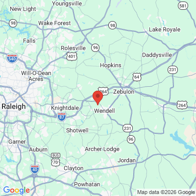 Map to  office in Wendell, NC