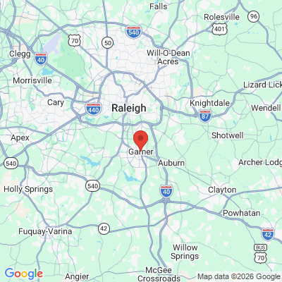 Map to  office in Garner, NC