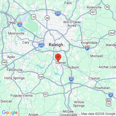 Map to  office in Garner, NC