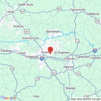 Map to  office in Hickory, NC