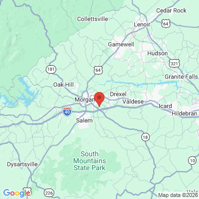 Map to  office in Morganton, NC