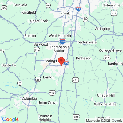 Map to  office in Spring Hill, TN