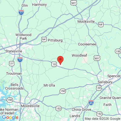 Map to  office in Cleveland, NC