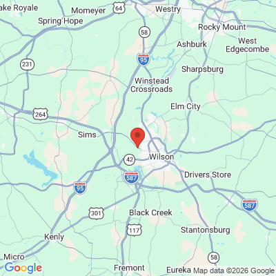 Map to  office in Wilson, NC