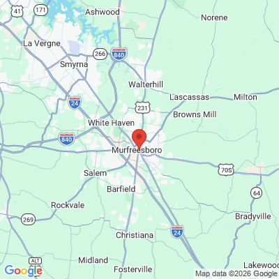 Map to  office in Murfreesboro, TN