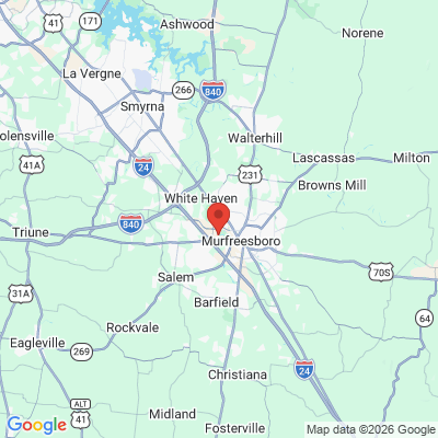Map to  office in Murfreesboro, TN