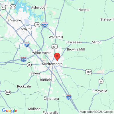 Map to  office in Murfreesboro, TN