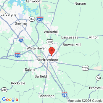 Map to Danos Dental office in Murfreesboro, TN