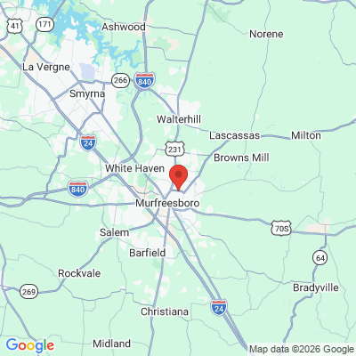 Map to  office in Murfreesboro, TN