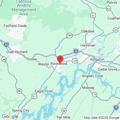 Map to  office in Rockwood, TN