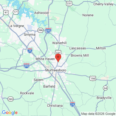 Map to  office in Murfreesboro, TN