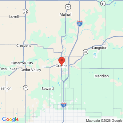 Map to  office in Guthrie, OK
