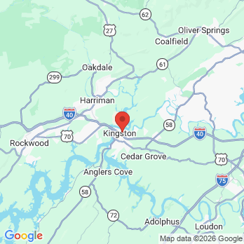 Map to Kingston Dental LLC office in Kingston, TN