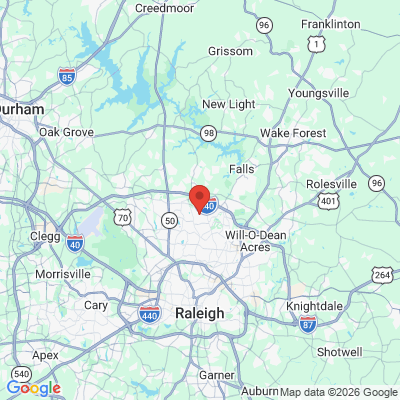 Map to  office in Raleigh, NC