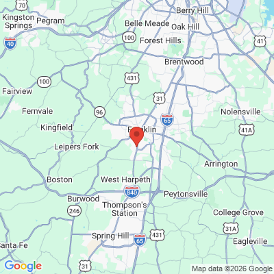 Map to  office in Franklin, TN