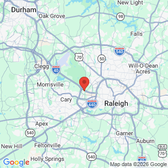 Map to Affordable Care office in Raleigh, NC