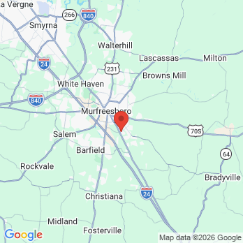 Map to Davis Dentistry office in Murfreesboro, TN