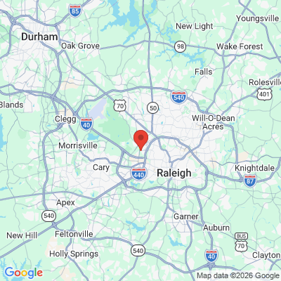 Map to  office in Raleigh, NC